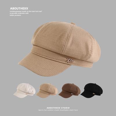 Small Octagonal Hat Japanese and British Retro Literary Beret Versatile Newspaper Baby Hat Trend