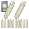 WiseShine DC24V 41mm 42mm Festoon Reading Light LED Bulb 578