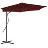 vidaXL Sun Umbrella with Steel Pole 300x230 Cm Bordeaux Red
