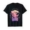 Otaku Girl Crescent Moon Kawaii Anime Japanese Pastel Goth T Shirt Vintage Washed Designer Clothes Fashion Casual Soft Slightly