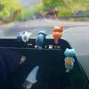 6 Stück Niedliche Mini Cartoon Katze Ornamente, Auto Bildschirmecken Dekoration, Katze Mikrolandschaft Modell Niedliche Auto Accessoires Geschenke