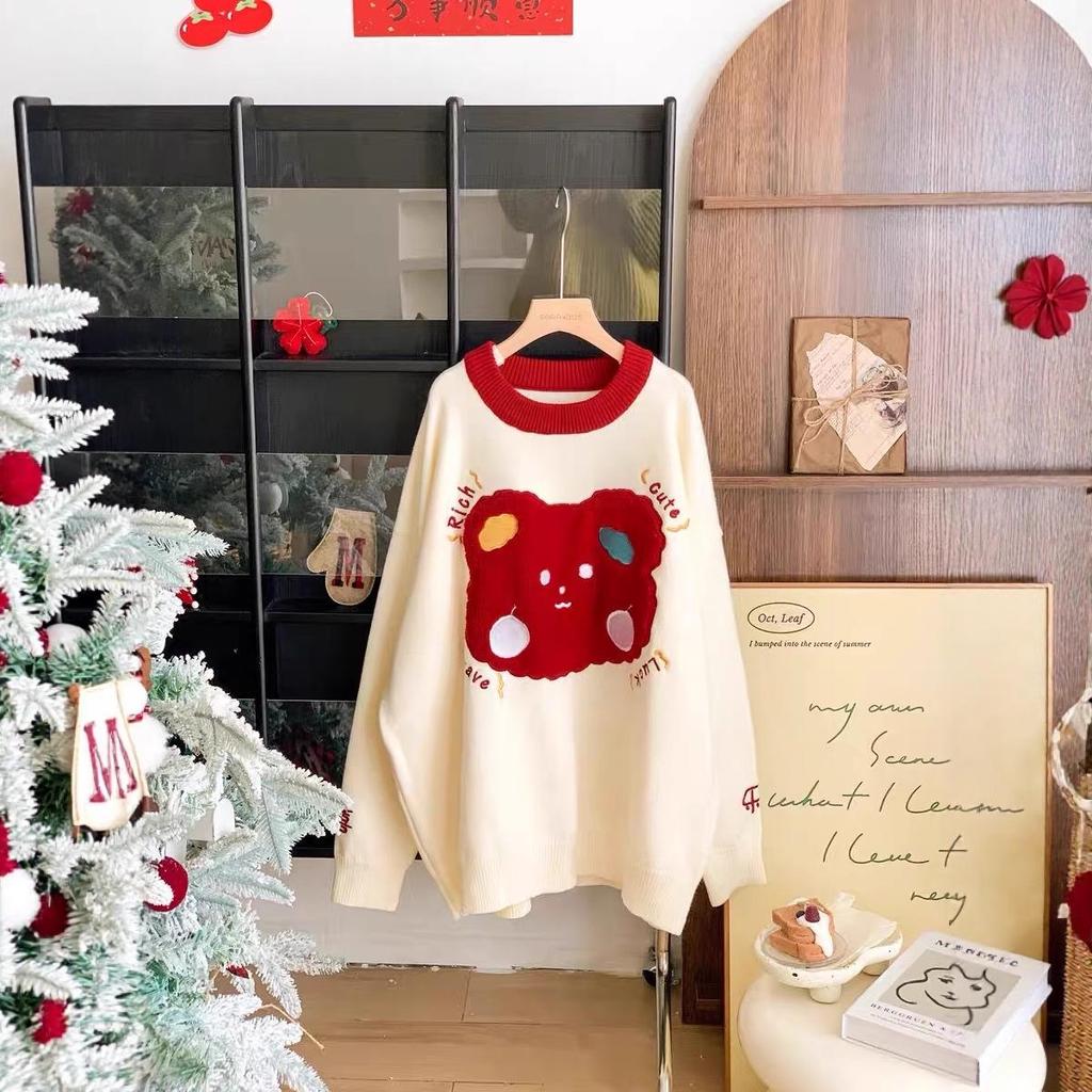 Little Rabbit Family Sweater: 2025 Autumn/Winter Cartoon Knit for Mother-Daughter and More