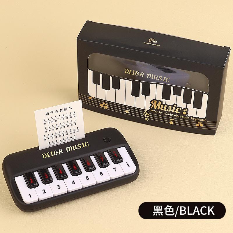 Dětská elektronická klávesnice, Mini kapesní piano, Hratelná hudba, Multifunkční klávesový nástroj, Dárek pro začátečníky pro dívky