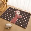 Curious George Floor Mat Floor Mat Soft Flannel Non-Slip Door  Rug for Living Room