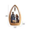 Nativity scene sculpture, home decor for bedrooms, living rooms, studies and entryways, religious art collectible