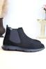 Men's Fashion Genuine Leather Flat Heeled Booties Anatomical Sole Classic Boots Shoes