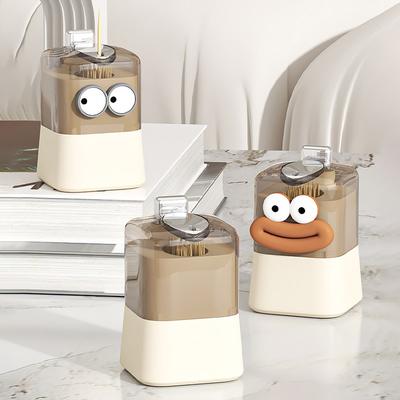 Automatic Pop-up Toothpick Box   Creative Toothpick Toothpick Storage Boxes Home  Table Decoration Push-type Toothpick Holder