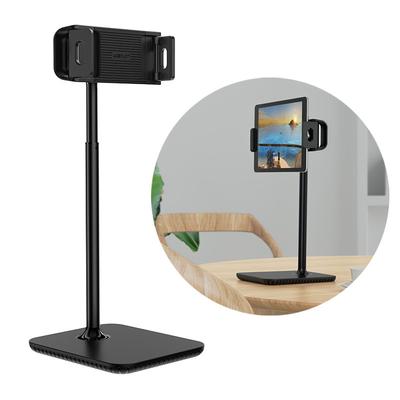 Telescopic Desk Stand Phone and Tablet Holder 135230mm Wide Black