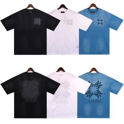 2246 2025 Sommer Neu Herren- und Damen Locker Wäsche Vintage Großes T-Shirt Paar T-Shirt