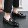 Men's Plus Size Cross-Border Tassel Loafers: British Style Leather Shoes for Autumn and Spring (Sizes 38-46)