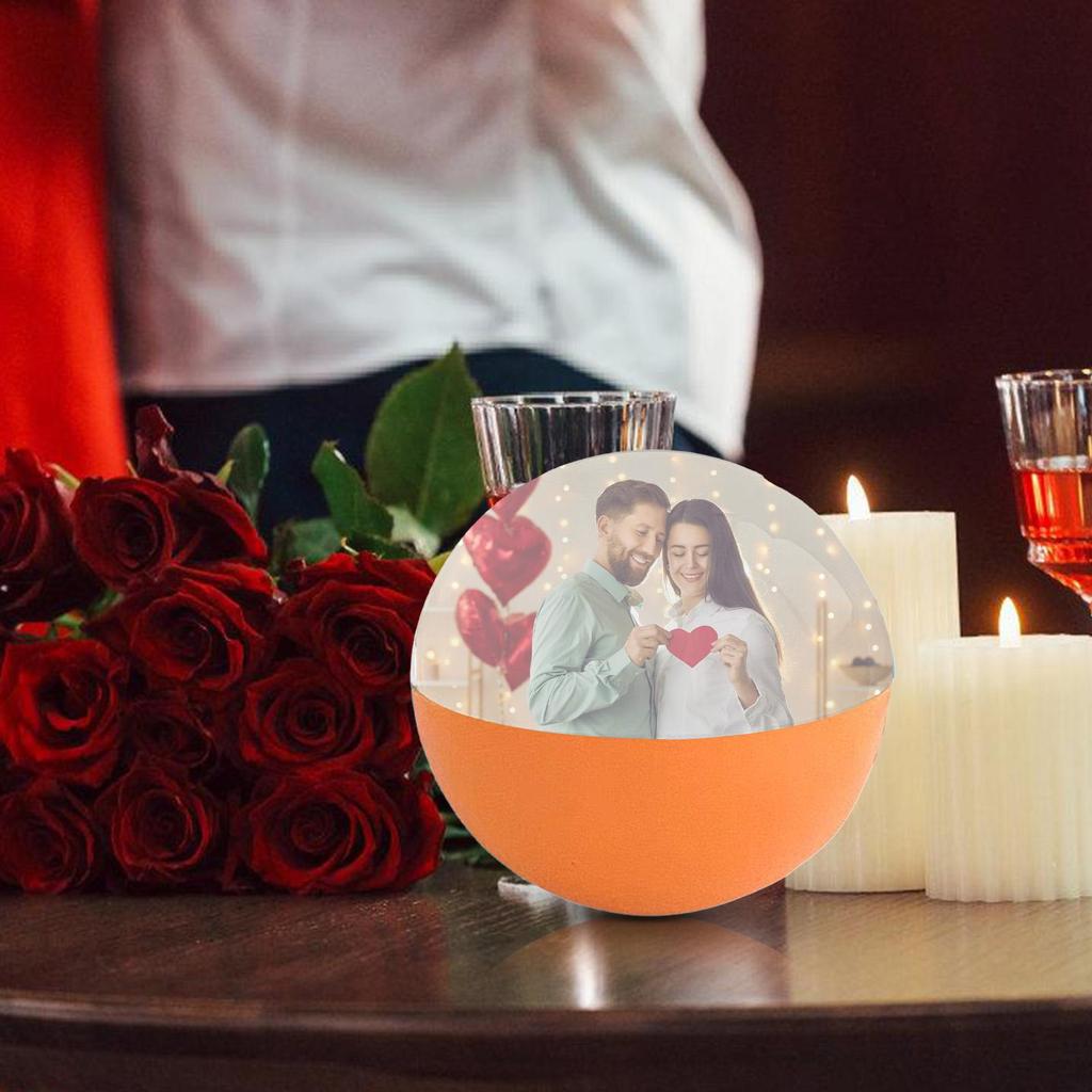 Video Crystal Ball 2.7 Inch Crystal Ball Video Player Uploadable Videos Sphere For Kids Adults Celebration Birthday Wedding