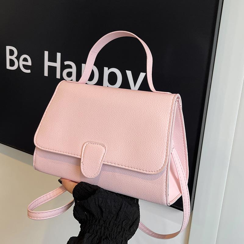 2025 Autumn New Fashionable Large-capacity Shoulder Messenger Bag High Value Simple Texture Small Square Bag