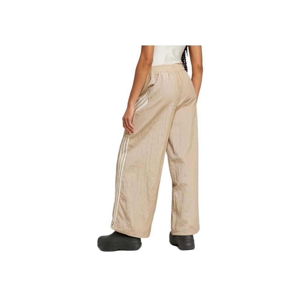 Adidas Originals Atlanta Cut Line Side Stripe Loose Fit Casual Pants Women Bottoms Miracle-Beige IY9240