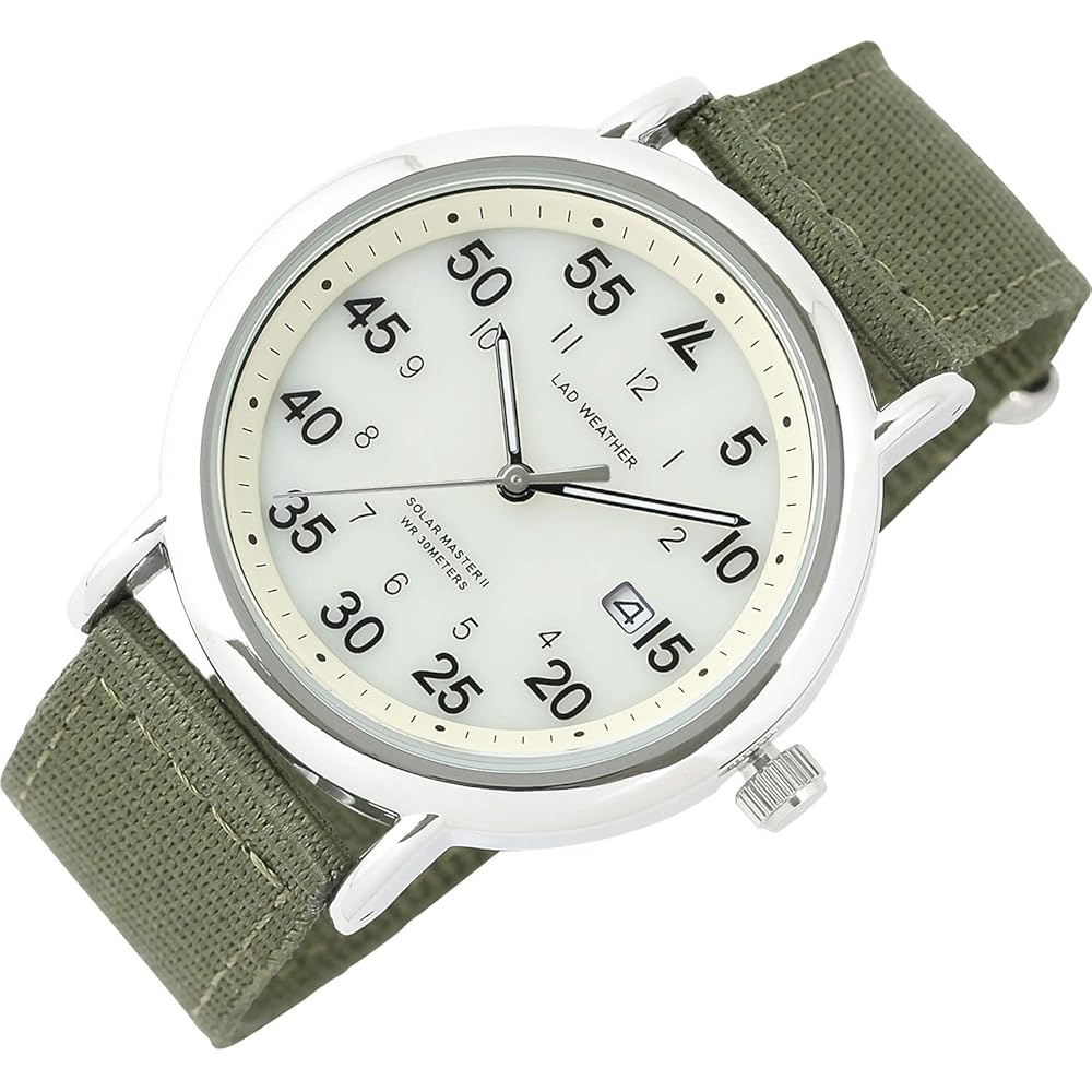 Radweather Solar Powered Military Watch Beige Khaki Unisex Timepiece