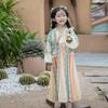Herbst Westlicher Stil Ethnisch Hanfu: Retro-Performance-Kostüm für Mädchen