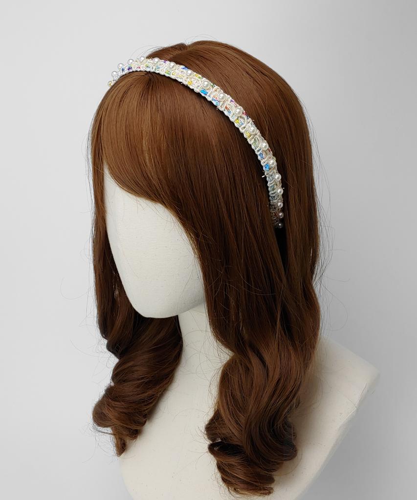 Maia Pearl Bead Headband - Ivory