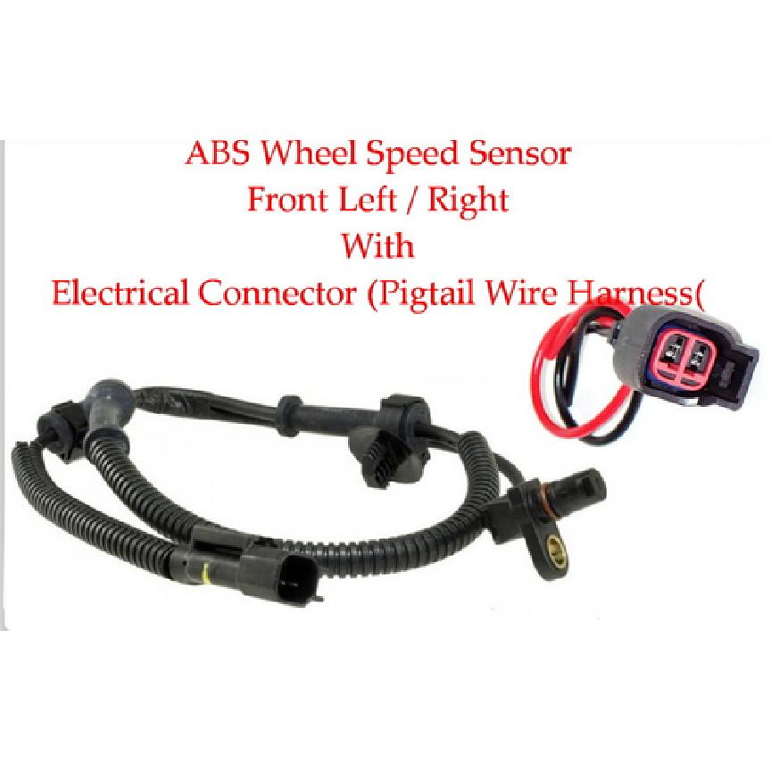 

1 Kit ABS Wheel Speed Sensor W/ Connector Front L/R Fits: RAM1500 2006-2008 4WD