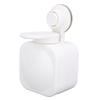 Dispenser Sapone Liquido con Ventosa Senza Foratura Portata 3KG Montaggio a Parete in Plastica Flacone a Pressione per Lavandini di Bagno e Cucina