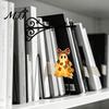 Retro Style Halloween Props Library Lantern, Decorative Bookshelf Lamp, Patchwork Ghost Durable Seasonal Holiday Accents Light with Witch Hat, Spooky