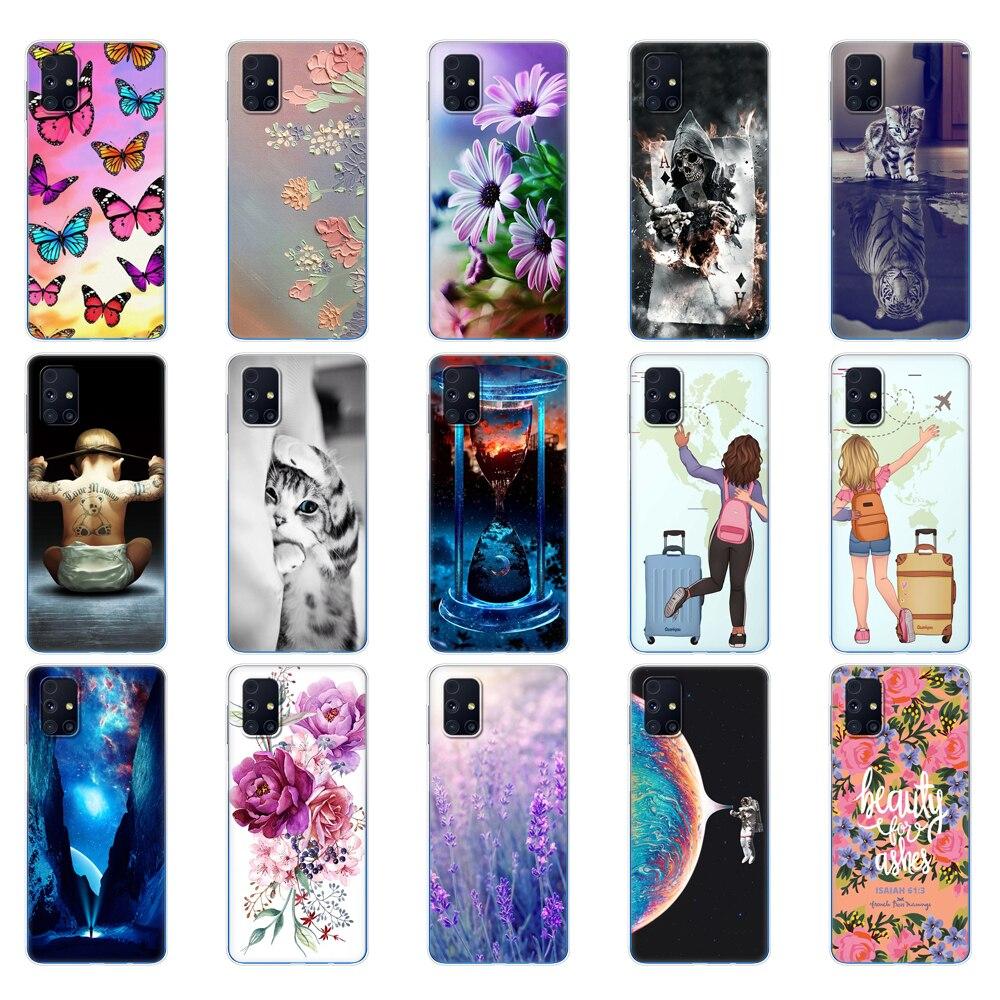 Für Samsung M31s Hülle 6.5 Tpu Weiches Silikon Rückseite Handyhülle Für Galaxy M31S M 31S m317f m317 Funda Winter Schnee Weihnachten