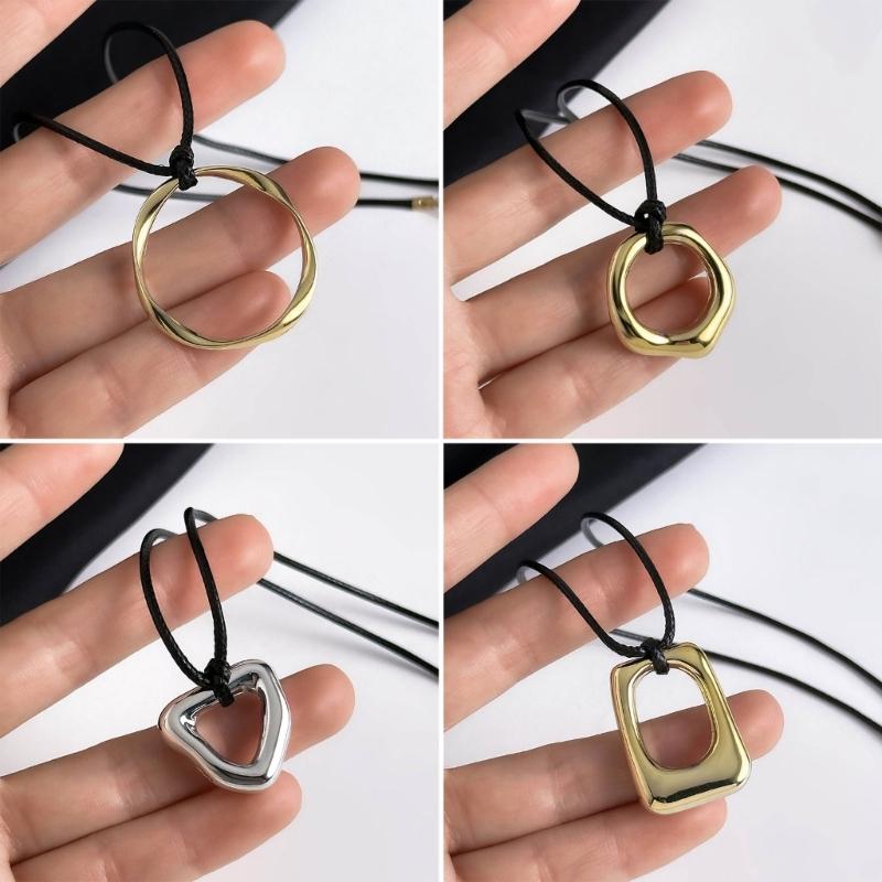 Pendant Chokers Chain Necklace Irregular Shaped Pendant Necklace Alloy Material Party Jewelry for Girls Women Gifts