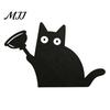 Unique Cat Lover Gift Nosy Black Door Topper Decor, Halloween Corner Acrylic Gothic Room Decoration Top Figurine for Bathroom Bedroom Home Lovers