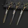 All-Steel Pet Grooming Scissors Set - Includes Curved Dog Hair Cutting Scissors