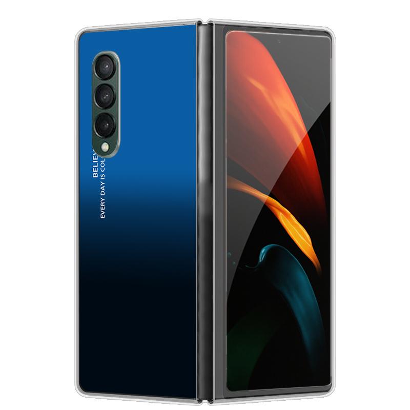 Etui na Galaxy Z Fold 7 6 5 3 4 2 Przezroczyste Twarde Składane Luksusowe Malowane Dla Samsunga Z Fold 7 Fold Specjalne Fold2 Przezroczyste Etui