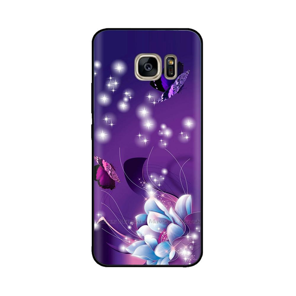 Black Silicone Case For Samsung Galaxy S6 Edge Case Soft TPU Cover For Samsung Galaxy S6 S 6 Edge Case Cover Bumper Coque Para