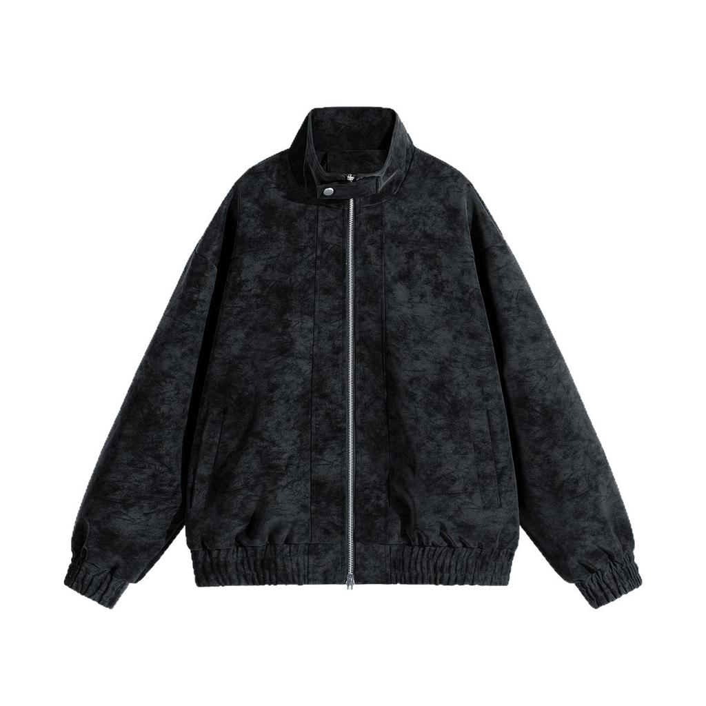 PU Leather Jacket Spring and Autumn New American Versatile Loose Collar Couple Casual Jacket