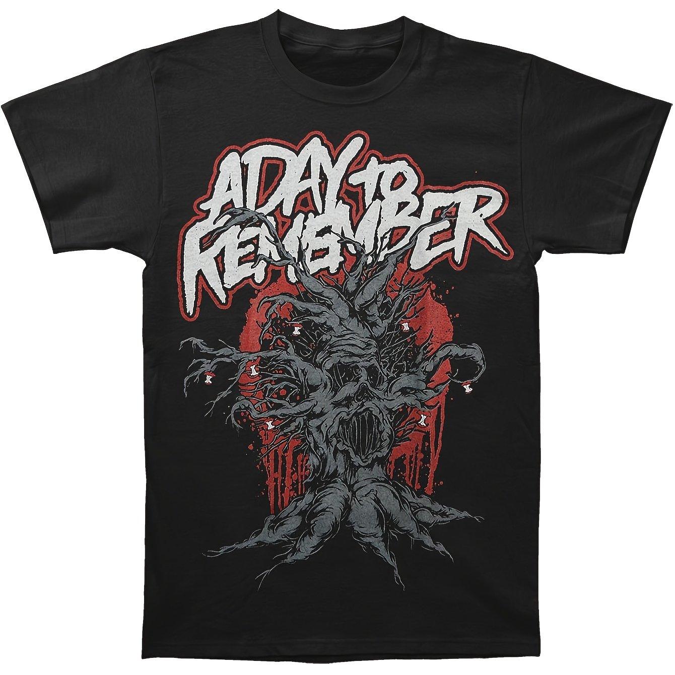 

Classic Mens Short Sleeve A Day to Remember Graphic Tee for Men Soft Cotton Short Sleeve Round Neck T-Shirt 4XL