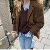 European-American Women's Retro Suede Jacket - Hot-Selling Casual Fashion