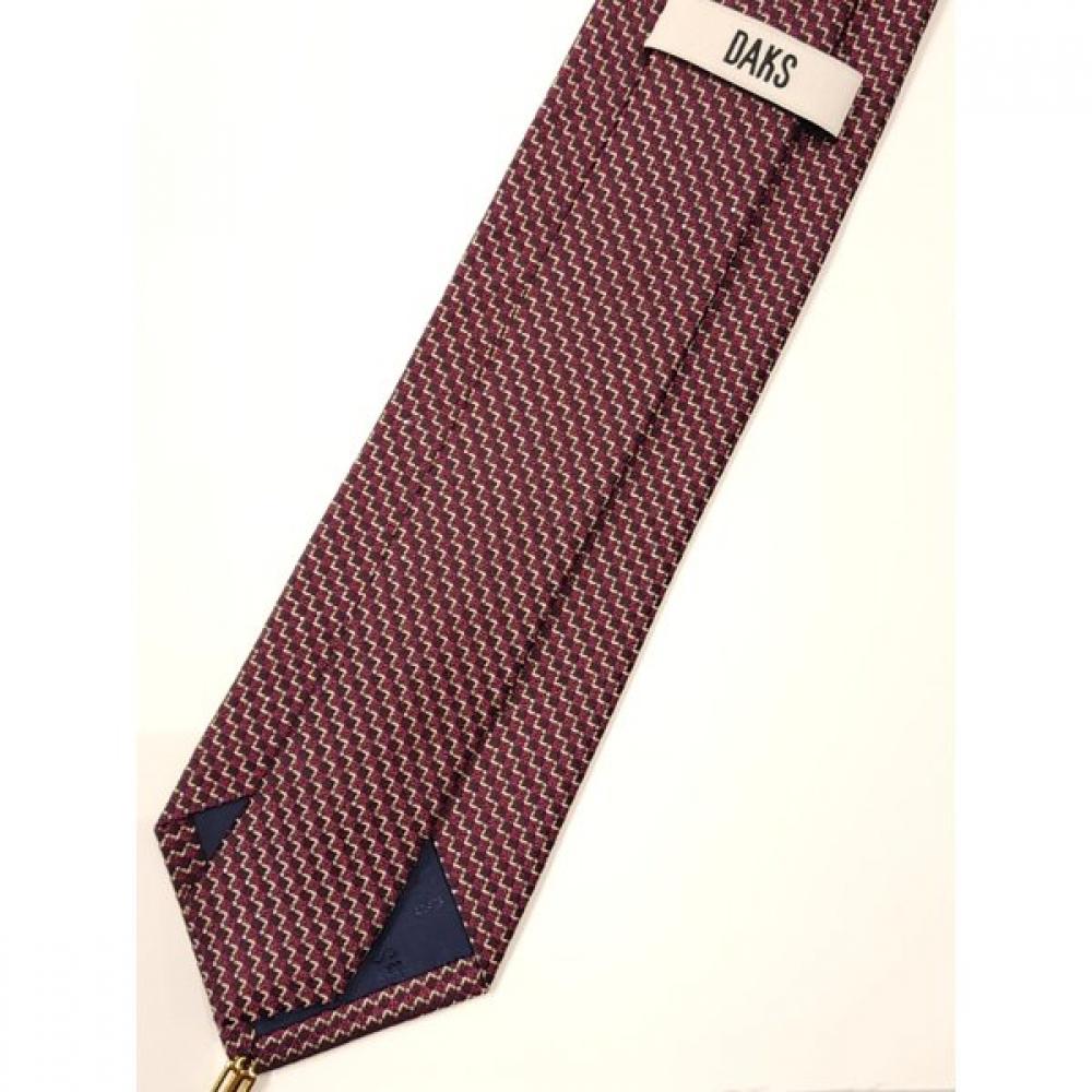 Daks Jacquard Allover Wine Tie Dmg1acf1229r2