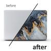 DIY A+C Side 15inch Laptop Stickers Skins Marbling Texture Waterproof Notebook Computer Cover Skin Scratch-proof PVC