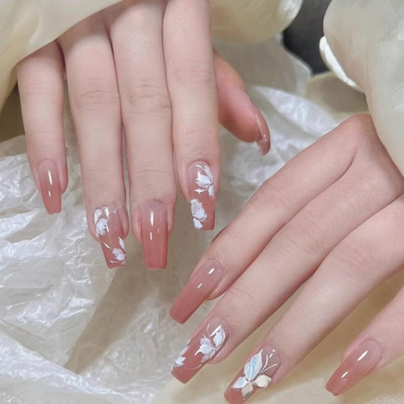 Vlinder Bloem Strik Nagellak Transfer Folie Papier 50cm voor Doe-het-zelf Manicure Thuisgebruik Decoraties