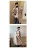 Men's Mid-Length Woolen Hooded Coat - Autumn/Winter Style, Over-The-Knee, Trendy High-End Thick Windbreaker