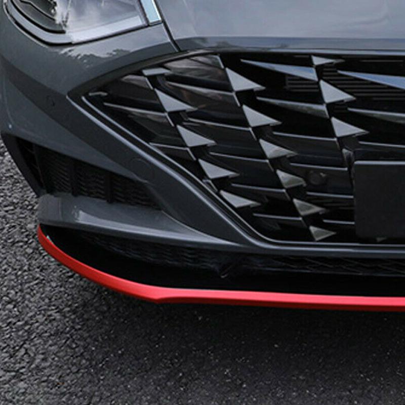 1 Set Car Red Front Bumper Spoiler Lip Skirt Covers Trims Plastic Accessories Fit For Hyundai Sonata