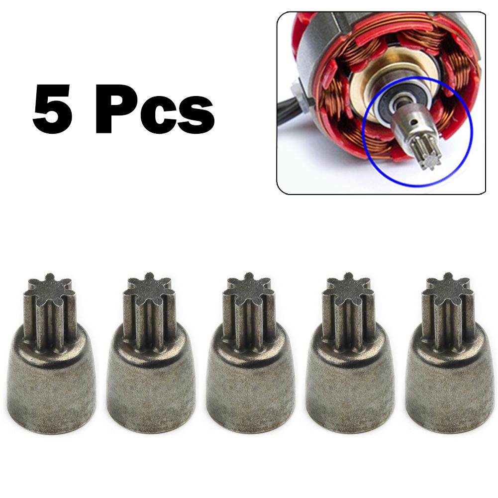 Electric Wrench Gear Set 4.98mm Shaft Diameter 5Pcs Sleeve 7 Tooth 7T Accessories Adapter Metal Motor Power Tools