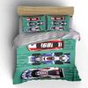 Three Colorful Race Cars On Track Duvet Cover Set With 3D Printing Design Soft Polyester Bedding Set All-Season Comfort