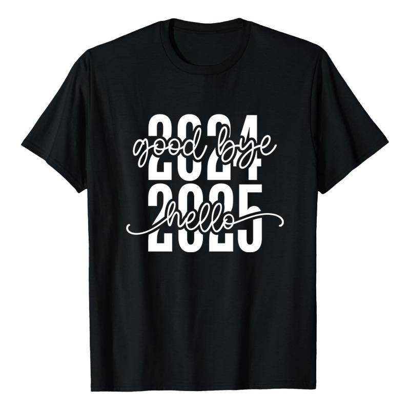 

Футболка с принтом «НОВЫЙ ГОД», модная спортивная и досуговая толстовка с капюшоном, с круглым вырезом, свободные футболки с коротким рукавом, женская 3XL