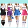 Elegant Plus Size Women's Cheerleader Outfit Comfortable Polyester Cheer Uniform
