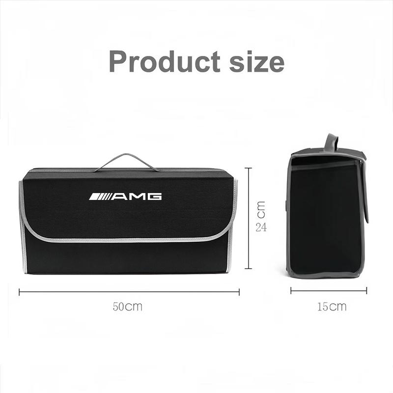 Felt Cloth Car Trunk Storage Box Travel Tidying Bag Tools Case For Mercedes Benz AMG GLC W203 W206 W220 W205 W211 W212 W201 W210