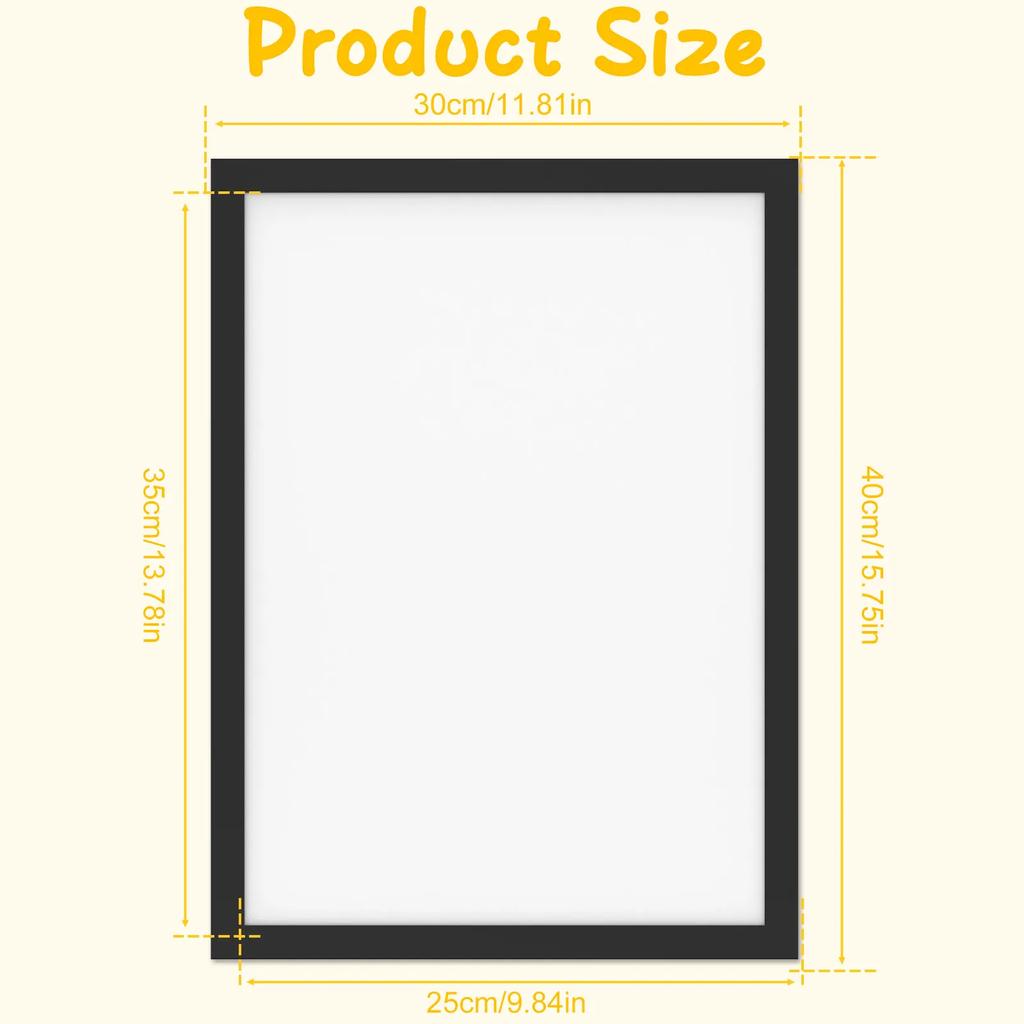 5/10pcs Diamond Art Frames Magnetic Picture Frame Flexible PVC Picture Frames for Wall Magnetic Diamond Frame Self-Adhesive