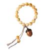 Dunhuang 108-Bead Bodhi Bracelet - Weathered Charcoal Design, Unisex