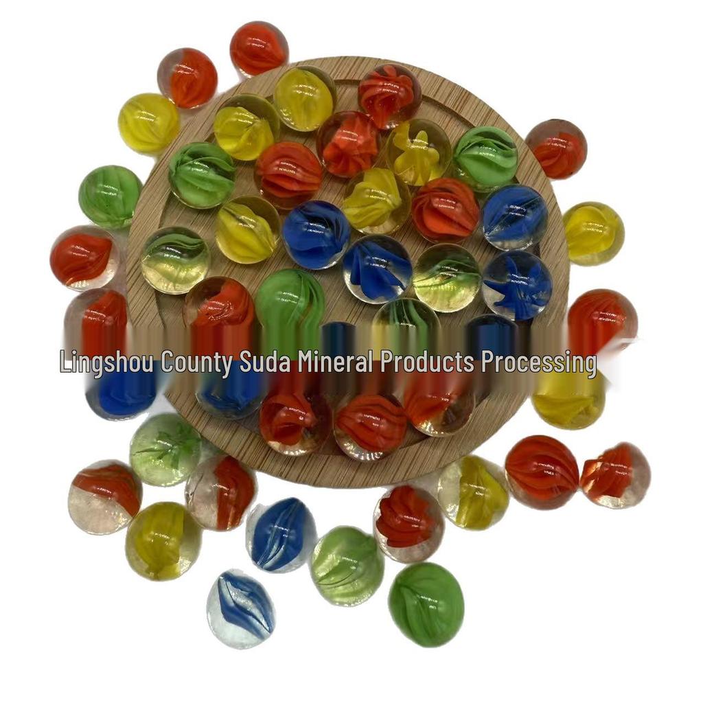 High Transparency 8-Petal Glass Marbles (14mm, 16mm, 25mm) for Fish Tank Decoration
