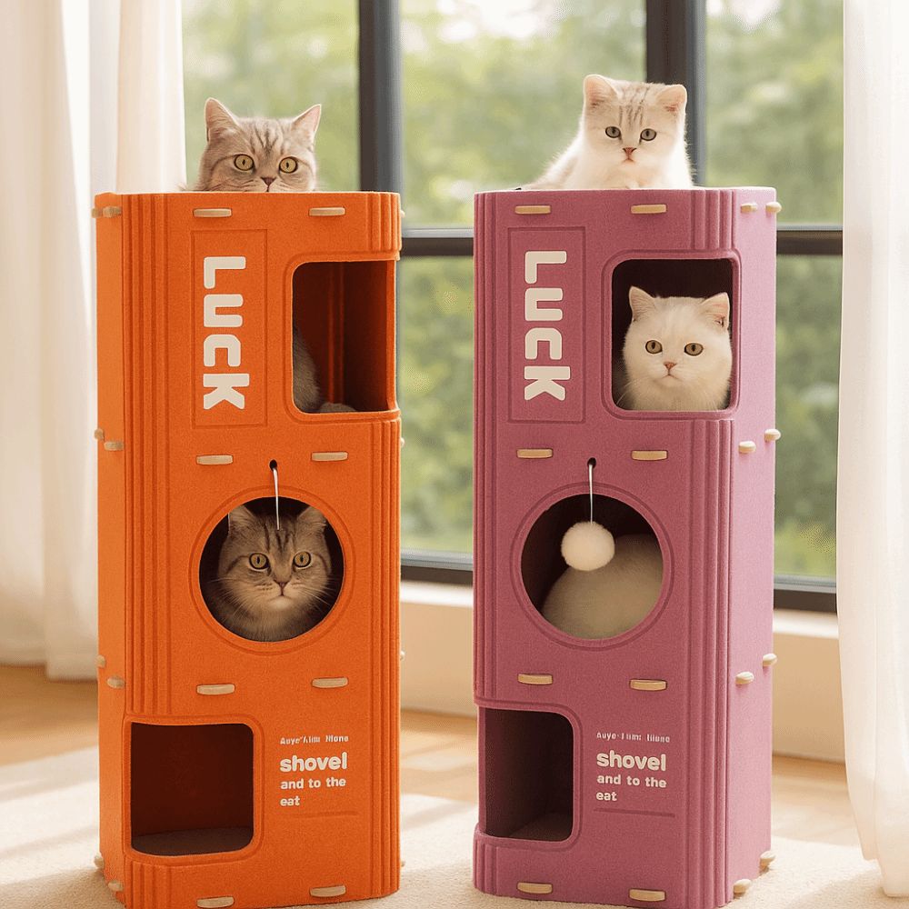 All-in-one Cat Castle House Tree Hole Cat Scratching Post Fun Cat Bed Four Seasons