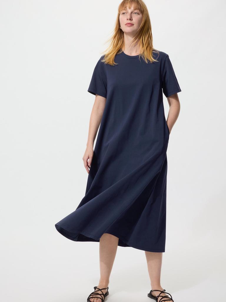 Uniqlo Airism CoTTon T Dress  shorT Sleeve 