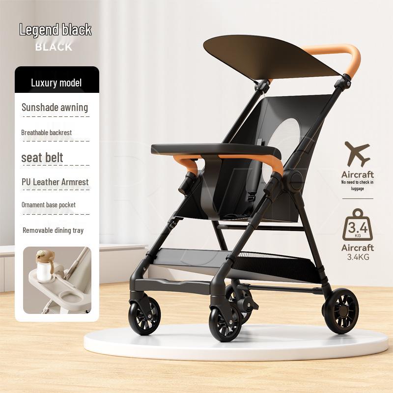 Compact Folding Baby Stroller: Lightweight, Travel-Friendly & Airline Approved