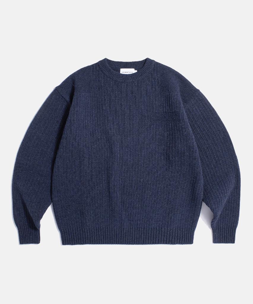 ESPIONAGE Commando Knit Sweater Dusty Navy