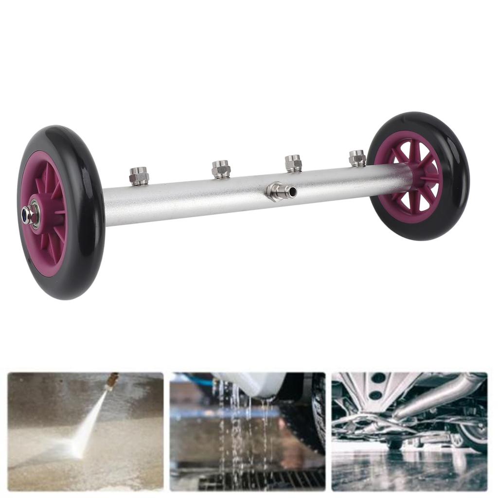 Undercarriage Clner 16 Inch 4000PSI High Pressure Under Car Wash Water Broom with Extension Rod for Truck SUV Trailer